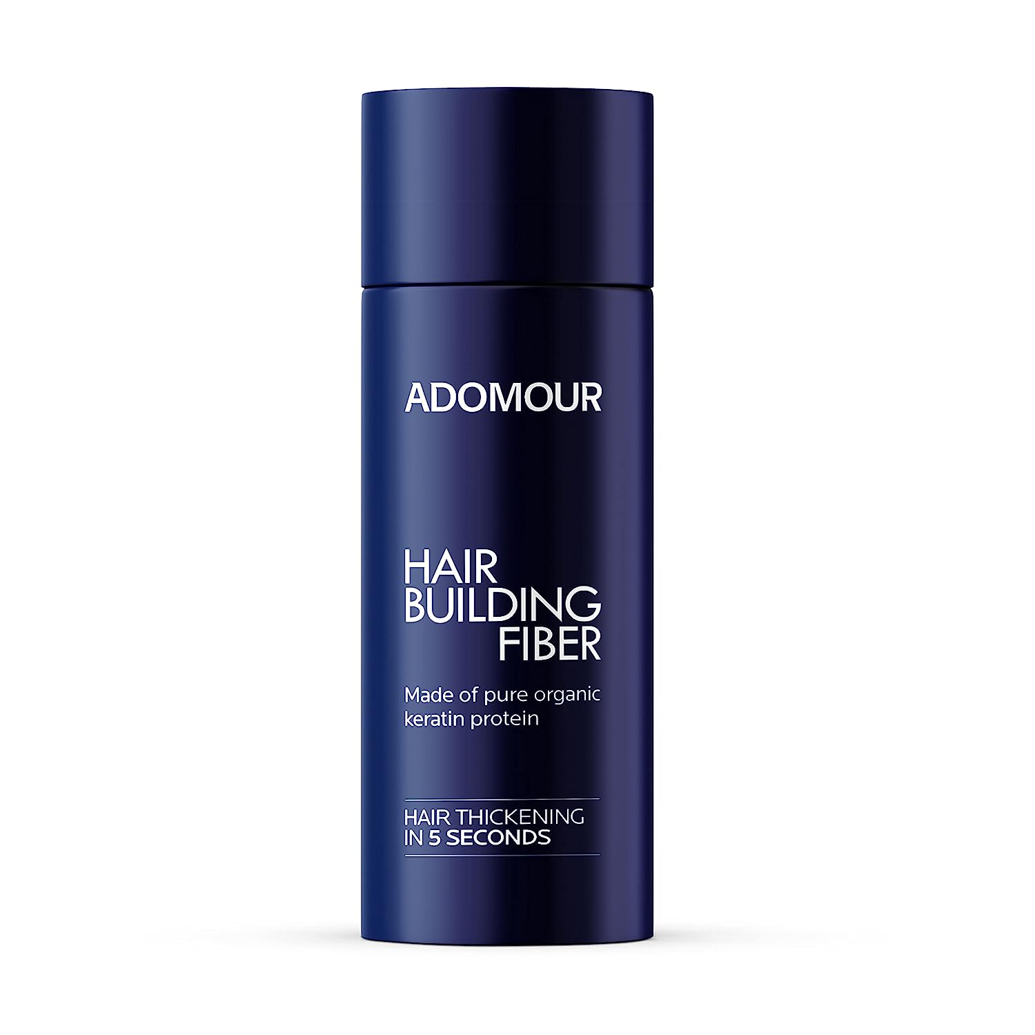 Hair Building Fiber by Adomour made with keratin hair fibers for thinning hair, black hair fibers for instant hair thickening powder coverage