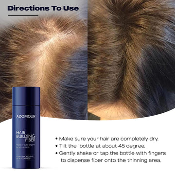 How to use hair building fiber step by step application on dry hair for best hair fibers for black hair and scalp concealer powder